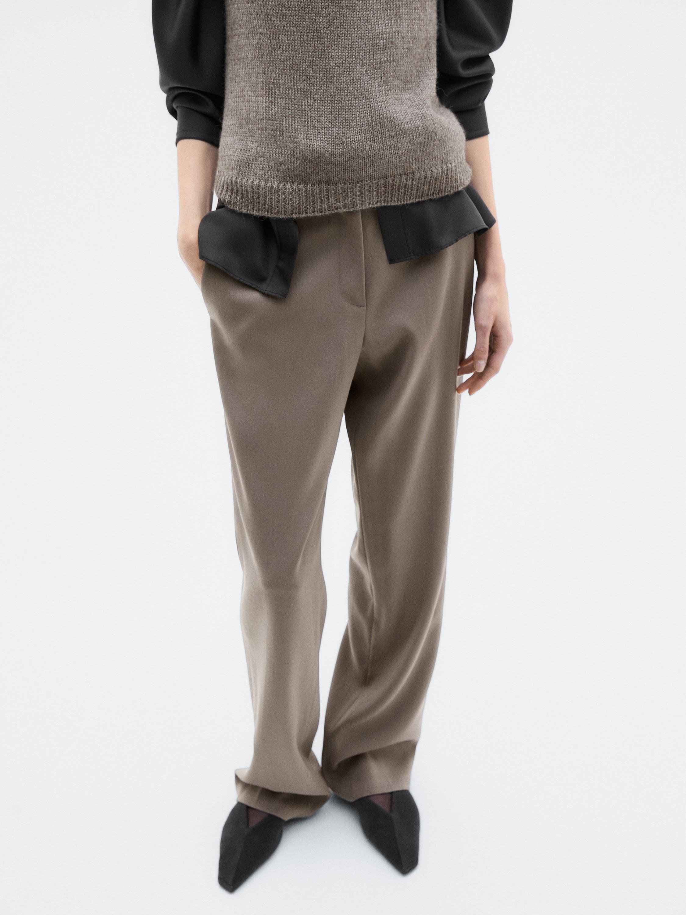 100% wool tailored fit trousers - LIMITED